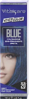 Colorazione semi-permanente diretta Blue Vivid Color, 100 ml