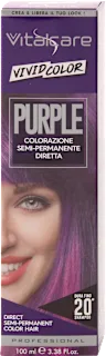 Colorazione semi-permanente diretta Purple Vivid Color, 100 ml