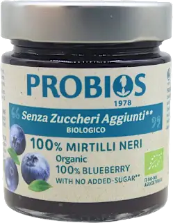Composta 100% mirtilli neri bio, 215 g