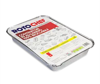Contenitori in alluminio 6 porzioni, 2 pz