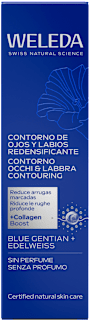Contorno occhi e labbra contouring con genziana blu e stella alpina, 10 ml