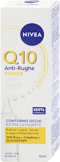Contorno occhi NIVEA Q10 Anti-rughe POWER levigante, 15 ml