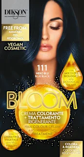 Crema Colorante e Trattamento Rigenerante Nero Blu 111, 1 pz