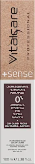 Crema Colorante Permanente per Capelli + Sense 3/00 Castano Scuro, 100 ml