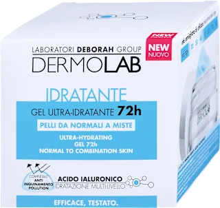 Crema-gel ultra idratante 72h con acido ialuronico, 50 ml