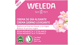 Crema giorno levigante rosa mosqueta e tè bianco, 40 ml