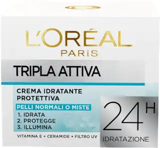 Crema idratante protettiva Tripla Attiva pelli normali o miste, 50 ml