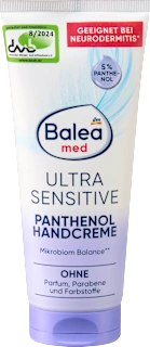 Crema mani ULTRA SENSITIVE con pantenolo, 100 ml