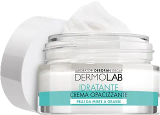 Crema opacizzante idratante con acido ialuronico, 50 ml