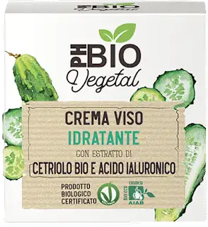 Crema viso idratante con cetriolo bio e acido ialuronico, 50 ml