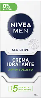 Crema viso uomo idratante Sensitive, 75 ml