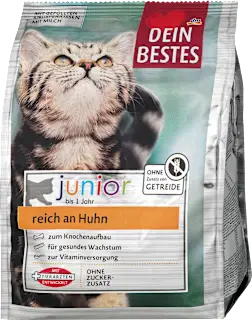 Croccantini junior per gatti con pollo, 500 g