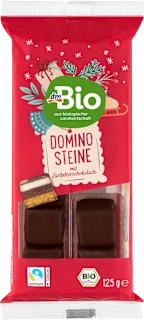 Cubetti DOMINO al cioccolato fondente Bio, 125 g