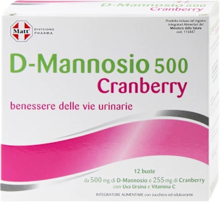 D-Mannosio 500 cranberry, 12 pz