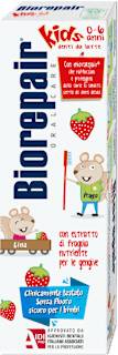 Dentifricio per bambini 0-6 anni gusto fragola, 50 ml