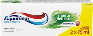 Dentifricio tripla protezione menta delicata, bipacco, 150 ml