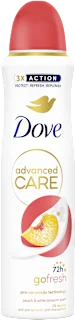 Deodorante spray Advanced Care pesca e fiori di gelsomino, 150 ml