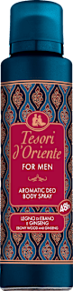 Deodorante spray aromatico LEGNO D'EBANO E GINSENG uomo, 150 ml