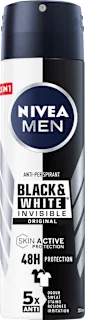 Deodorante spray Black & White Invisible Original, 150 ml