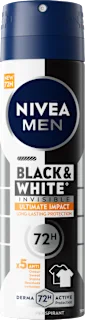 Deodorante spray NIVEA MEN Black & White Invisible Ultimate Impact, 150 ml