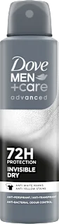 Deodorante spray uomo Advanced Care Invisible Dry, 150 ml