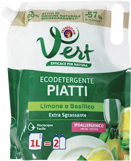 Detergente piatti limone e basilico, 1 l