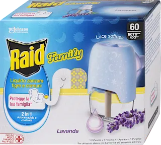 Diffusore liquido 60 notti Family con ricarica contro le zanzare, 1 pz