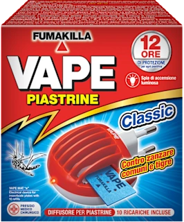 Diffusore per piastrine antizanzare con ricariche, 1 pz