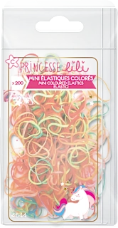 Elastici colorati mini per capelli, 200 pz
