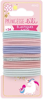 Elastici colorati per capelli, 24 pz