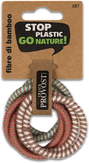 Elastici per Capelli in Fibra di Bamboo, 6 pz