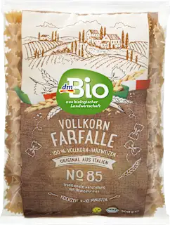 Farfalle di grano duro integrale bio, 500 g