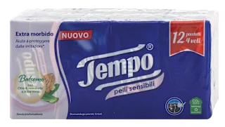 Fazzoletti per pelli sensibili 4 veli, 12 pz