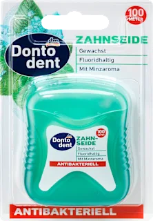 Filo interdentale antibatterico alla menta, 100 m