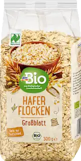 Fiocchi di avena bio a foglia larga, 500 g