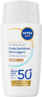 Fluido solare viso medio SPF50+, 40 ml