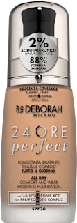 Fondotinta 24ORE perfect con acido ialuronico - n. 01, 30 ml