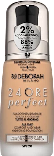 Fondotinta 24ORE perfect con acido ialuronico - n. 03, 30 ml