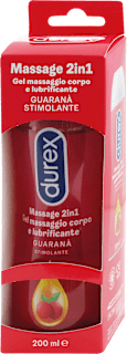 Gel 2 in 1 massaggio corpo e lubrificante al guaranà, 200 ml