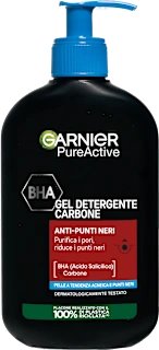 Gel detergente PureActive carbone anti-punti neri con Acido Salicilico, 250 ml