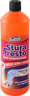 Gel disgorgante con candeggina SturaPresto, 1 l