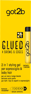 Gel fissante sopracciglia GLUED 2in1, 16 ml