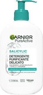 Gel viso detergente purificante delicato Salycylic Pure Active con acido salicilico, 250 ml