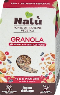 Granola BIO mandorle e mirtilli rossi, 250 g