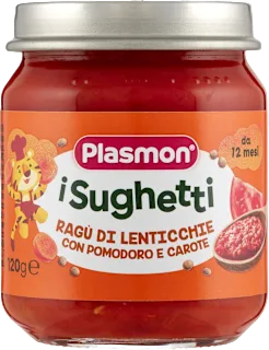 i Sughetti Ragù di lenticchie con pomodoro e carote, 120 g