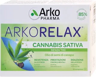 Integratore alimentare Arkorelax Cannabis sativa, 27 g