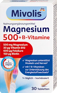 Integratore alimentare con magnesio e complesso di vitamine B, 30 pz