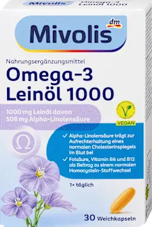Integratore alimentare con olio di lino e Omega-3, 46,9 g