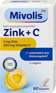 Integratore alimentare con zinco e vitamina C, 60 pz