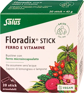 Integratore alimentare Floradix stick orosolubili, 43 g